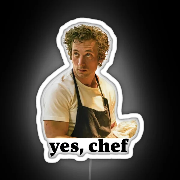 Yes Chef Carmy Berzatto The Bear RGB Neon Sign