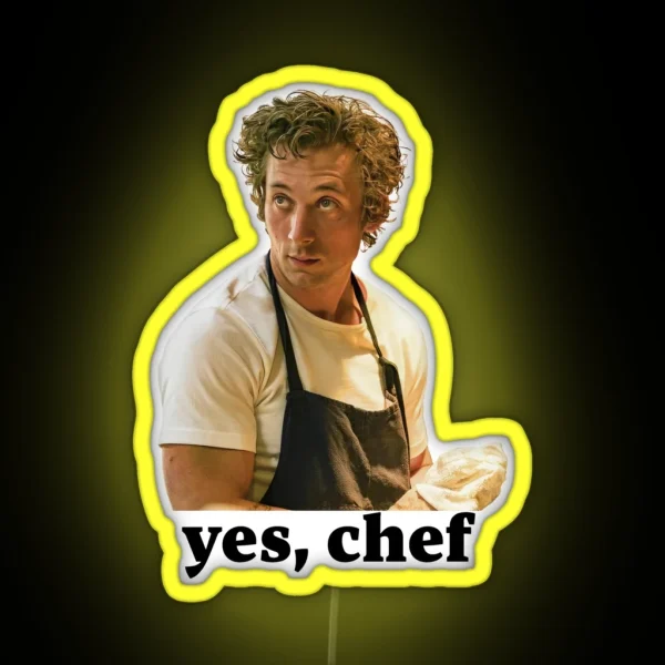 Yes Chef Carmy Berzatto The Bear RGB Neon Sign