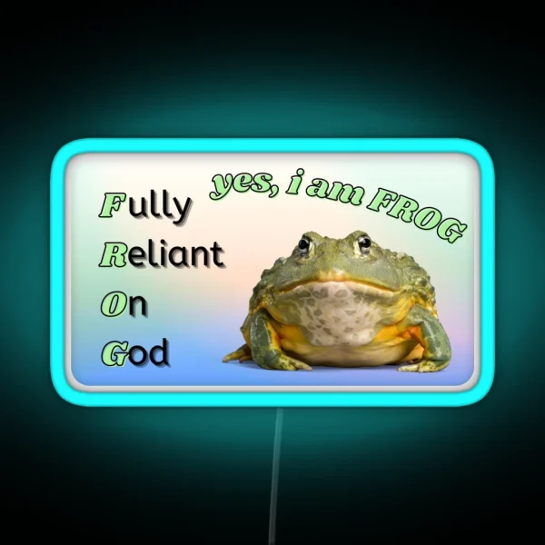 Yes I Am Frog RGB Neon Sign