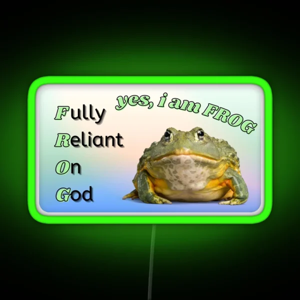 Yes I Am Frog RGB Neon Sign