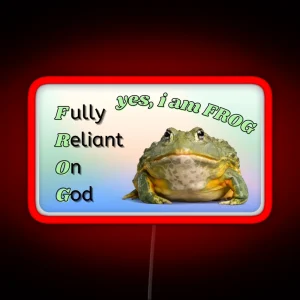 Yes I Am Frog RGB Neon Sign