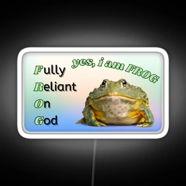 Yes I Am Frog RGB Neon Sign
