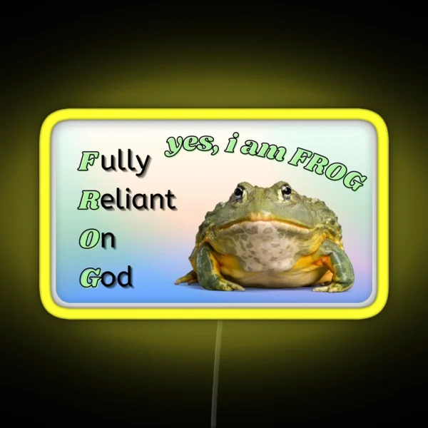 Yes I Am Frog RGB Neon Sign