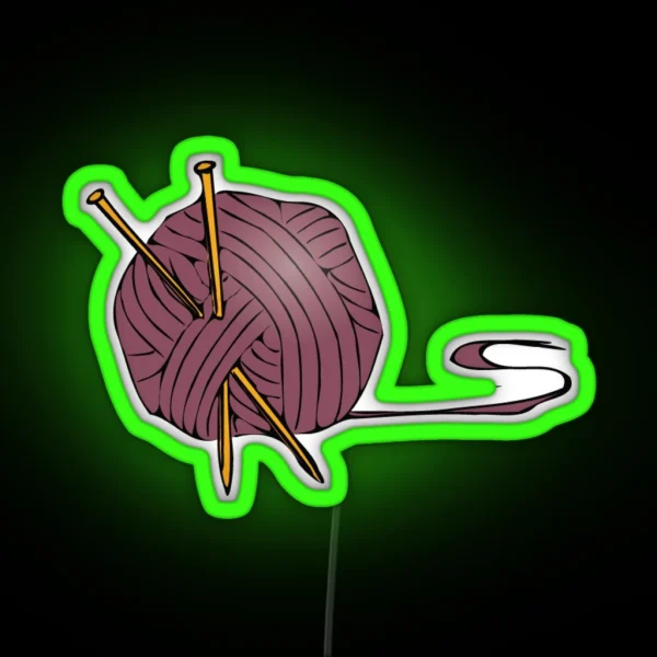 Yes I Really Do Need All This Yarn RGB Neon Sign