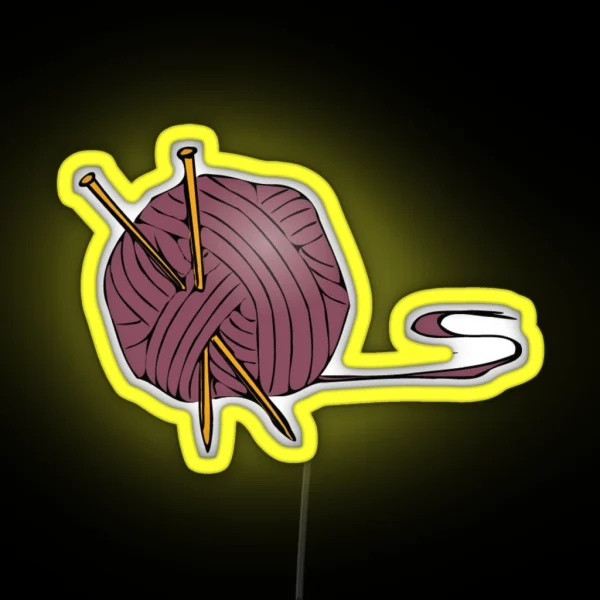 Yes I Really Do Need All This Yarn RGB Neon Sign