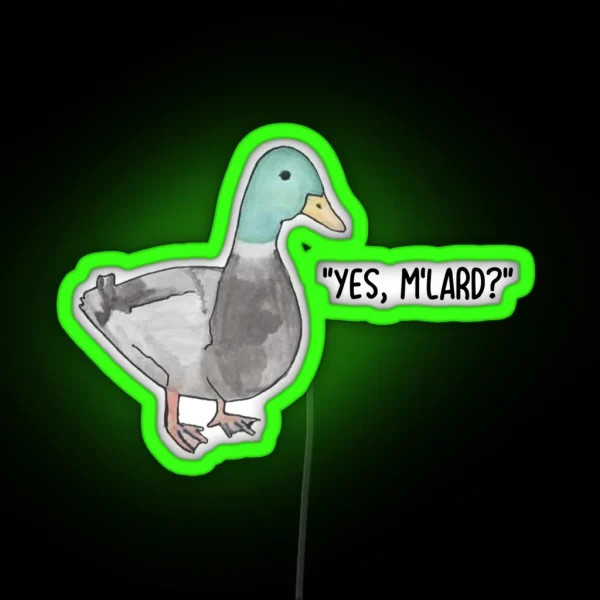 Yes M Lard Duck Led RGB Neon Sign