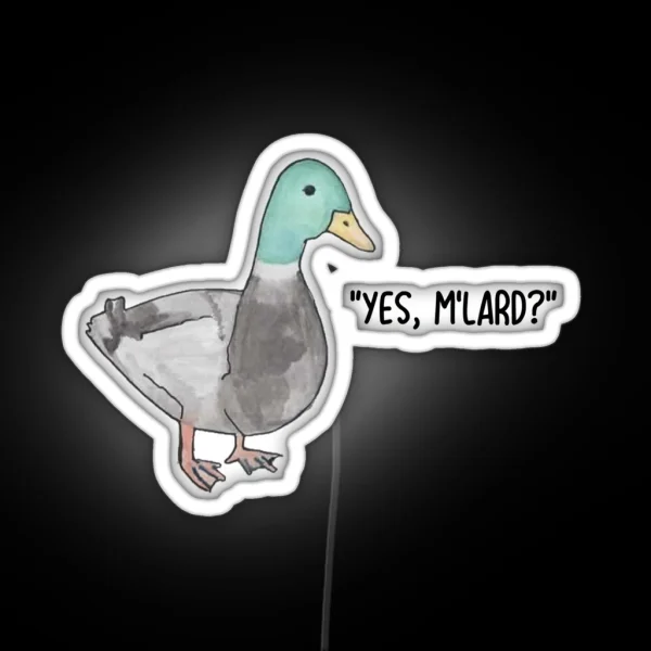 Yes M Lard Duck Led RGB Neon Sign