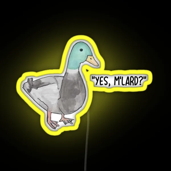 Yes M Lard Duck Led RGB Neon Sign