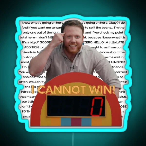 Yes Or No Monologue Game Changers RGB Neon Sign