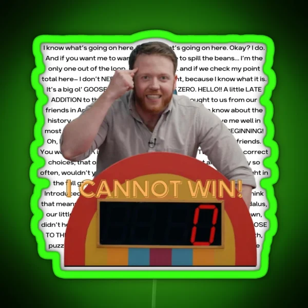 Yes Or No Monologue Game Changers RGB Neon Sign