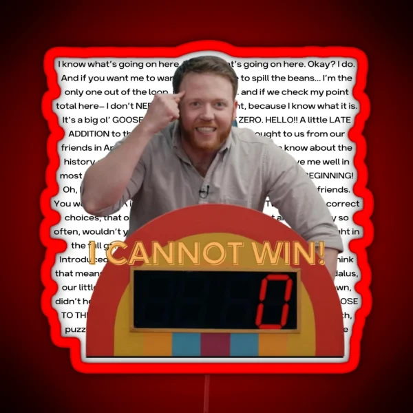 Yes Or No Monologue Game Changers RGB Neon Sign