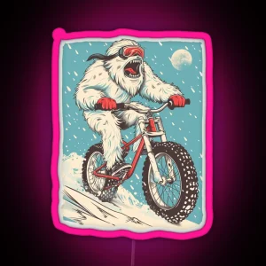 Yeti Cycles Vintage Art RGB Neon Sign