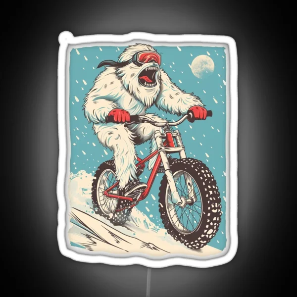 Yeti Cycles Vintage Art RGB Neon Sign