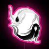 Neon pink koi fish embodying yin and yang principles in a vibrant, colorful drawing.