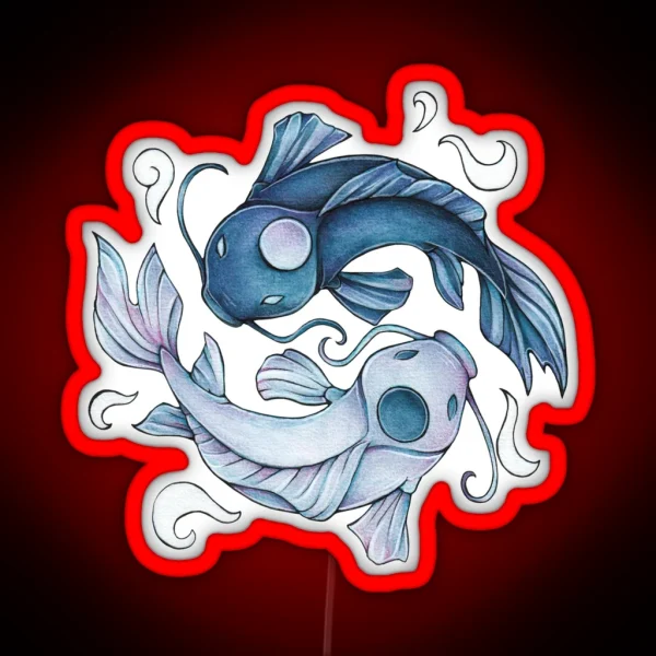Yin Yang Kois Tui And La RGB Neon Sign