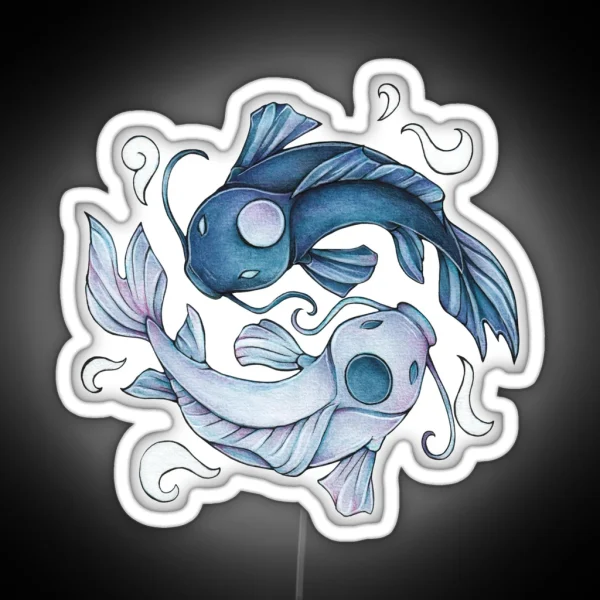 Yin Yang Kois Tui And La RGB Neon Sign