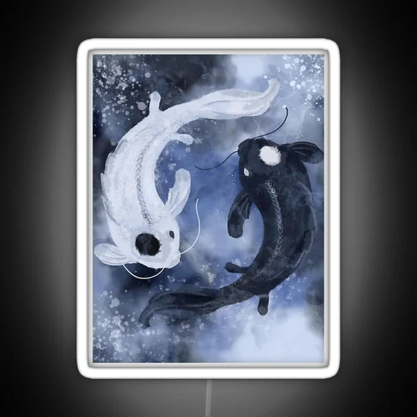 Yin Yang Spirit Koi RGB Neon Sign