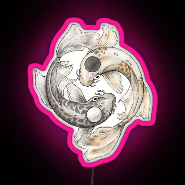Ying And Yang Koi RGB Neon Sign