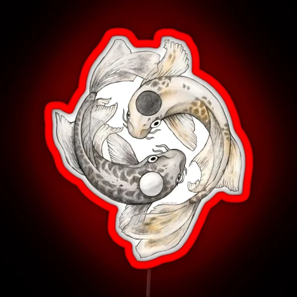 Ying And Yang Koi RGB Neon Sign