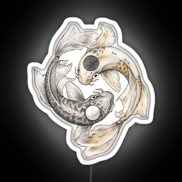 Ying And Yang Koi RGB Neon Sign