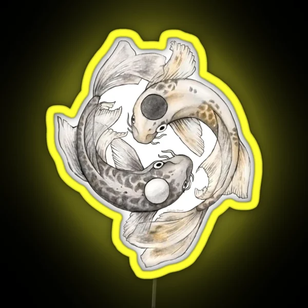Ying And Yang Koi RGB Neon Sign