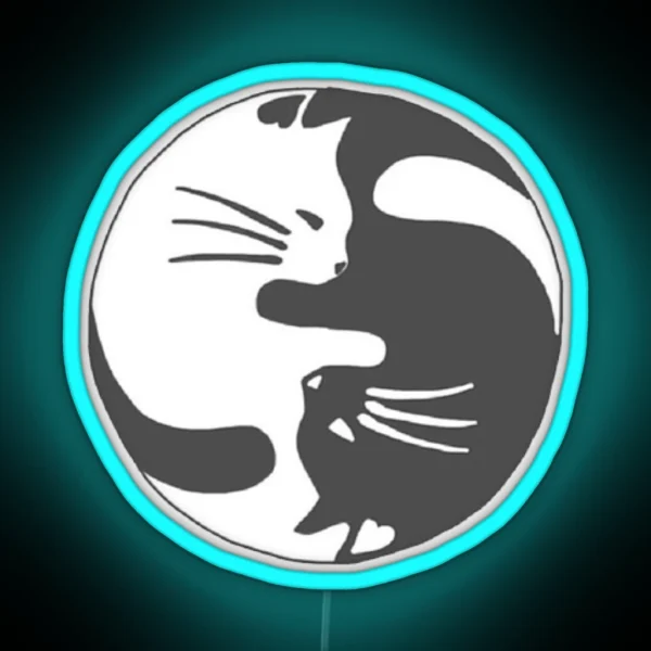 Ying Yang Kitty RGB Neon Sign