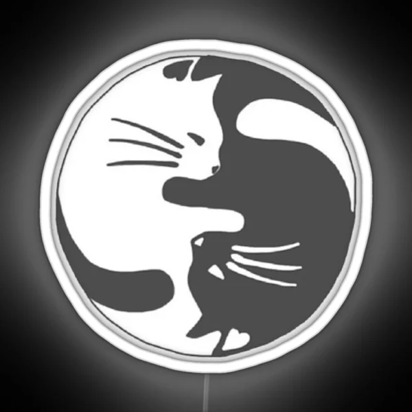 Ying Yang Kitty RGB Neon Sign