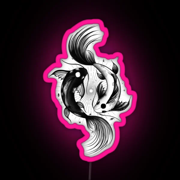 Ying Yang Koi RGB Neon Sign