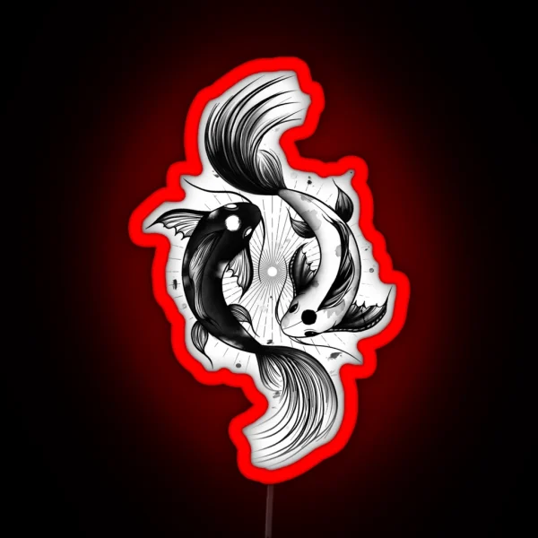 Ying Yang Koi RGB Neon Sign