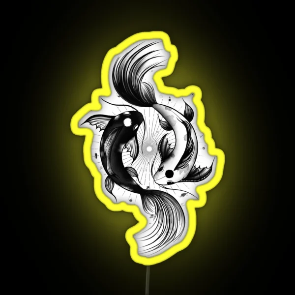 Ying Yang Koi RGB Neon Sign