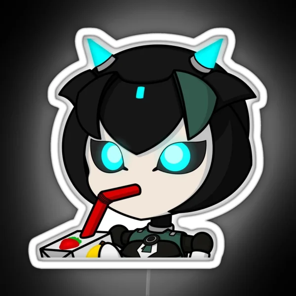 Yogurt Cap Sip RGB Neon Sign