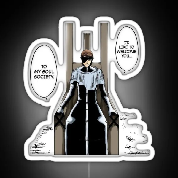 Yokoso Aizen Manga Panel RGB Neon Sign