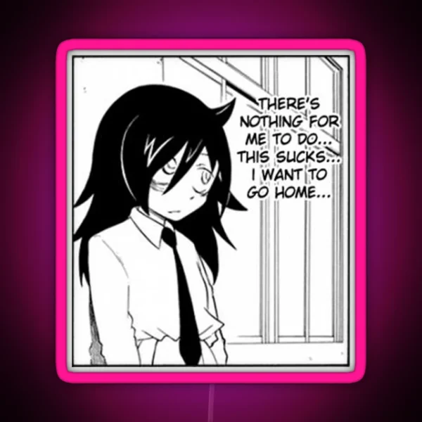 Yomoko Kuroki I Want To Go Home RGB Neon Sign