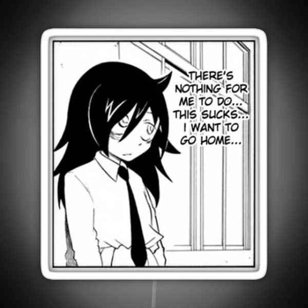 Yomoko Kuroki I Want To Go Home RGB Neon Sign