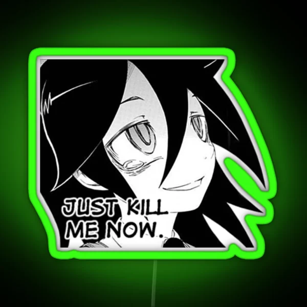 Yomoko Kuroki Just End Me Now 2 RGB Neon Sign