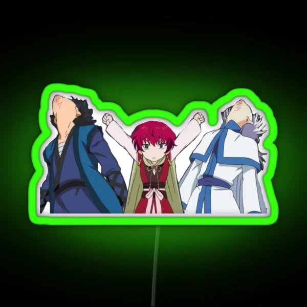 Yona Of The Dawn Yona Hitting Hak And Ki Ja RGB Neon Sign