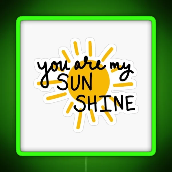 Yor Are My Sun Shine RGB Neon Sign