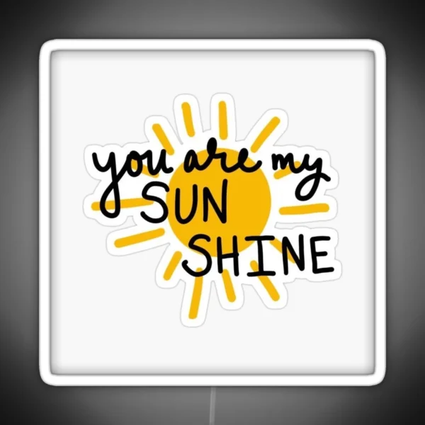 Yor Are My Sun Shine RGB Neon Sign
