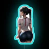 Neon YOR Forger Gym sign with vibrant blue lights