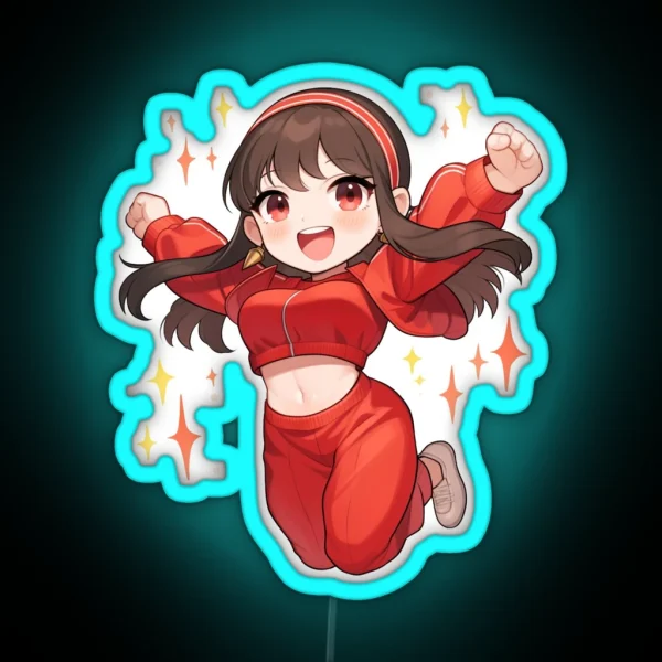 Yor Spy Family Chibi RGB Neon Sign