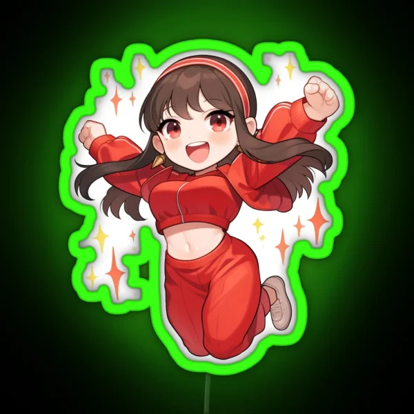 Yor Spy Family Chibi RGB Neon Sign