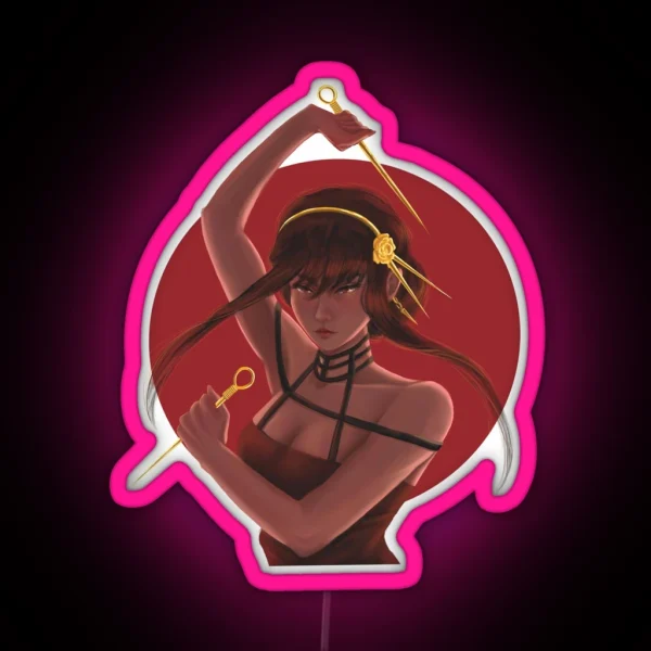 Yor The Thorn Princess RGB Neon Sign