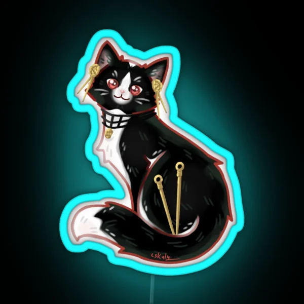 Yor X Cat RGB Neon Sign