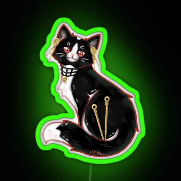 Yor X Cat RGB Neon Sign