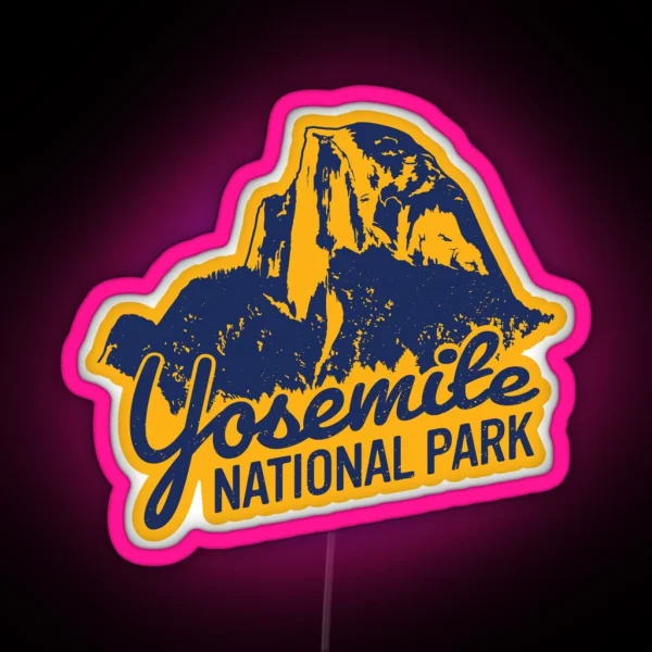 Yosemite National Park RGB Neon Sign