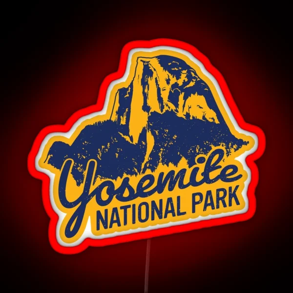 Yosemite National Park RGB Neon Sign