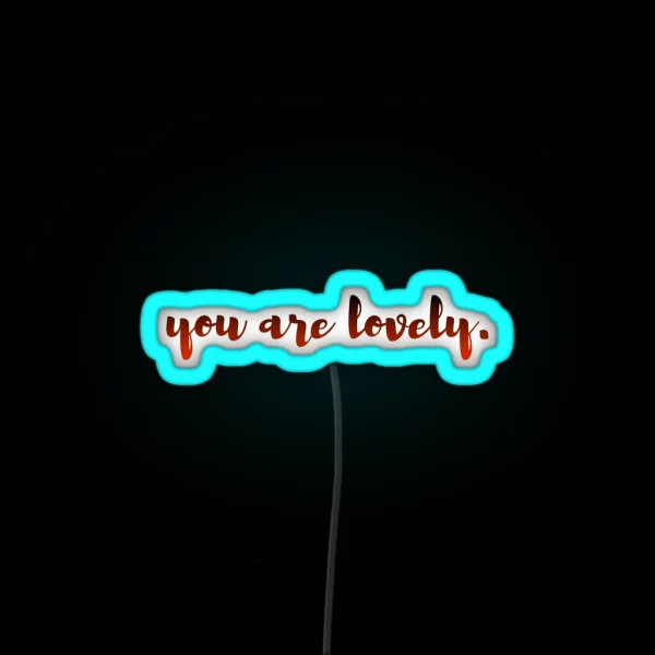 You Are Lovely RGB Neon Sign
