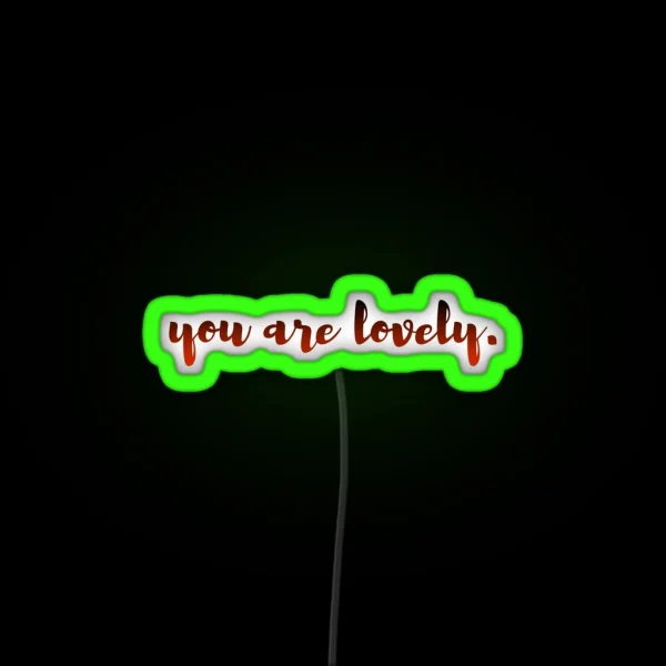 You Are Lovely RGB Neon Sign