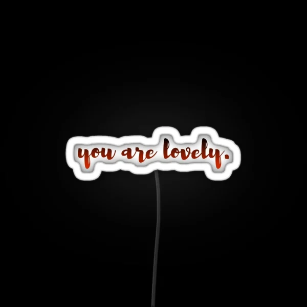 You Are Lovely RGB Neon Sign