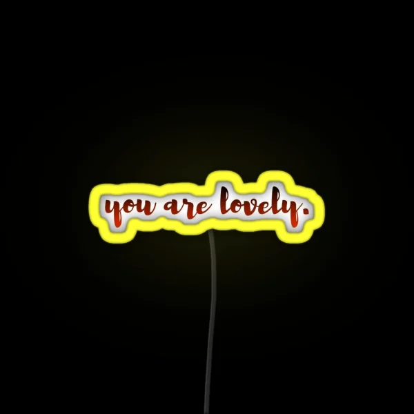 You Are Lovely RGB Neon Sign